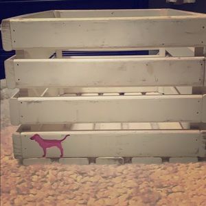 Victoria's Secret Pink- Love Pink Dog Wooden Crate